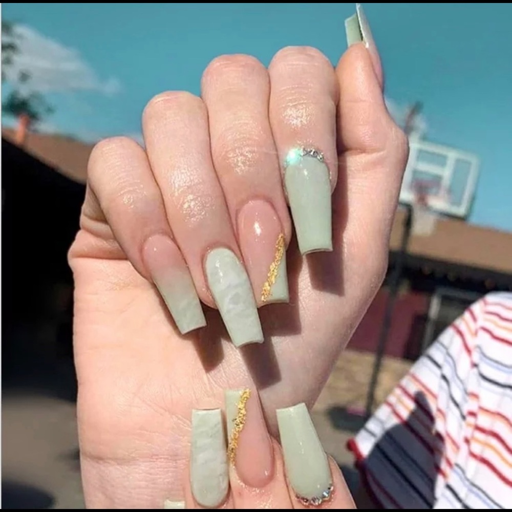 Gorgeous long fake nails